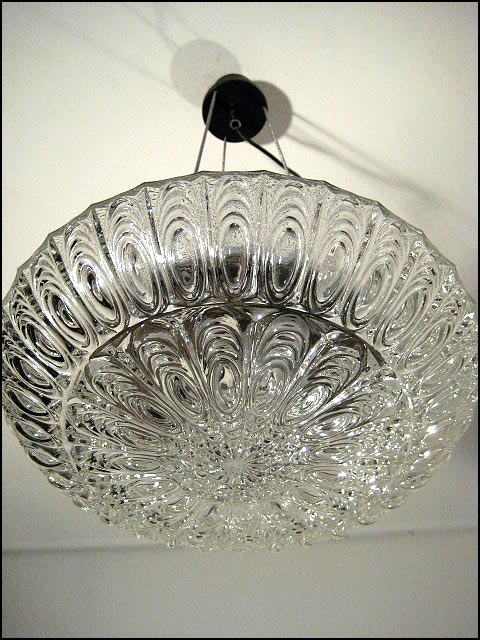 Very rar 60s Bubble glas fixture mid century vintage ceiling lamp